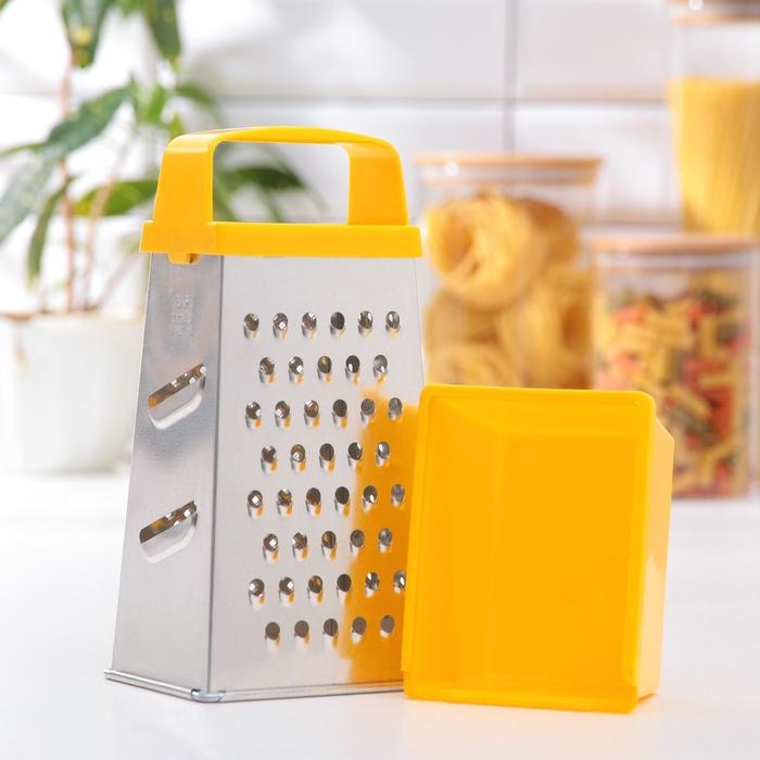 Тёрка «Комфорт», 4 грани и контейнер 450 мл, 11×8,5×27 см, цвет МИКС Тёрка «Комфорт», 4 грани и контейнер 450 мл, 11×8,5×27 см, цвет МИКС