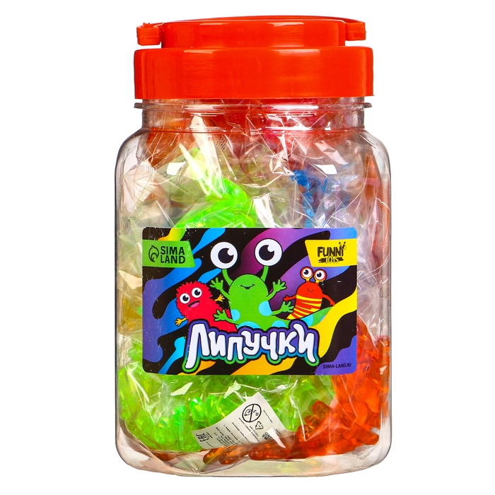 Липучка «Многоножки», цвета МИКС, в банке Липучка «Многоножки», цвета МИКС, в банке