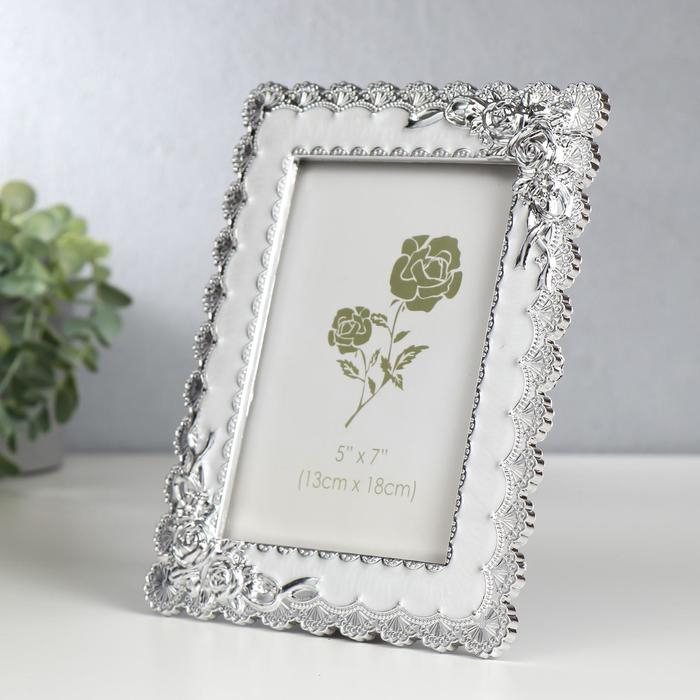 Фоторамка 13х18 см Фоторамка 13х18 см "Розы с лентами" с белым 22,5х17,5 см