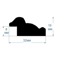 Фоторамка пластик 30х45 см, 353-SE-200 B