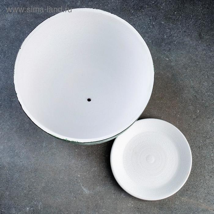 Горшок цветочный ТЕХНО зеленый 0,6 л Горшок цветочный ТЕХНО зеленый 0,6 л