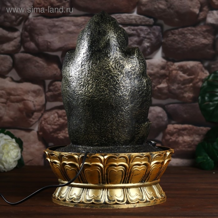 Фонтан настольный от сети, подсветка Фонтан настольный от сети, подсветка "Хотей на троне" 40х28х28 см