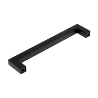 Ручка-скоба SQUARE CAPPIO RSC008, нержавеющая сталь, м/о 160 мм, цвет черный