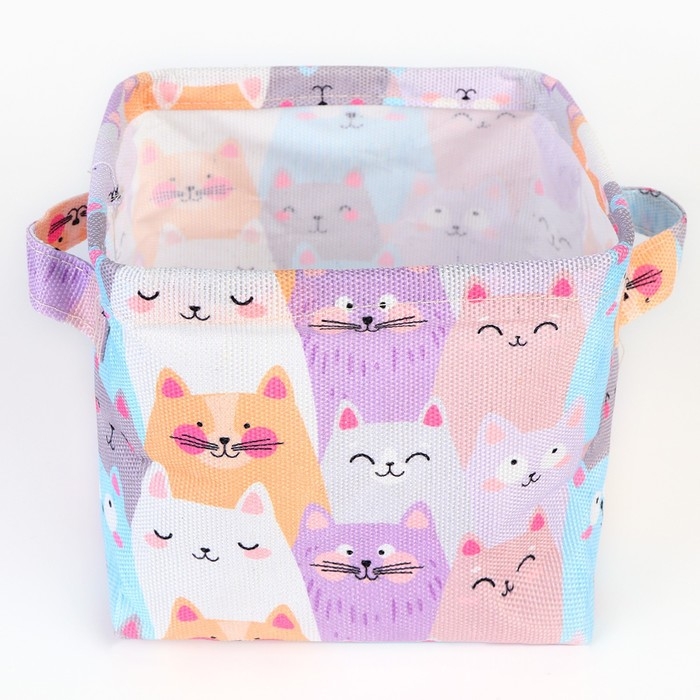Органайзер для хранения белья, кофр водонепроницаемый «Котики», 14,5 х 13,7 х 14 см. Органайзер для хранения белья, кофр водонепроницаемый «Котики», 14,5 х 13,7 х 14 см.