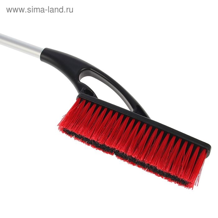 Щетка сметка, со скребком, мягкая ручка, распушенная щетина, AVS WB-6312, 73 cм Щетка сметка, со скребком, мягкая ручка, распушенная щетина, AVS WB-6312, 73 cм