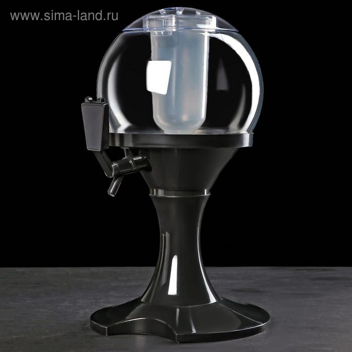 Башня пивная «Сфера», 3 л, цвет чёрный Башня пивная «Сфера», 3 л, цвет чёрный