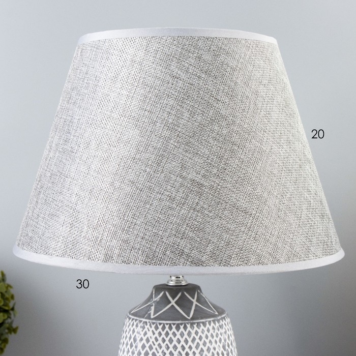 Настольная лампа Настольная лампа "Медея" МИКС Е27 40Вт серый 24х24х38 см RISALUX