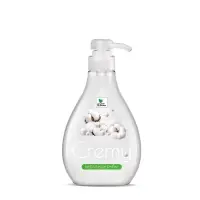 Крем-мыло жидкое с перламутром "Cremy" нежный хлопок с дозатором 250 мл. Clean&Green CG8407