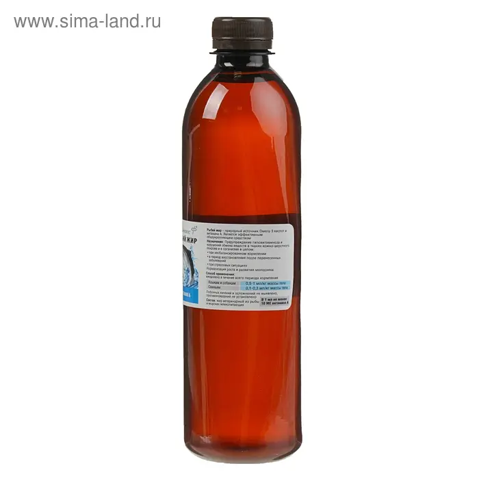 Рыбий жир ветеринарный с витамином A, для животных, 500 мл Рыбий жир ветеринарный с витамином A, для животных, 500 мл