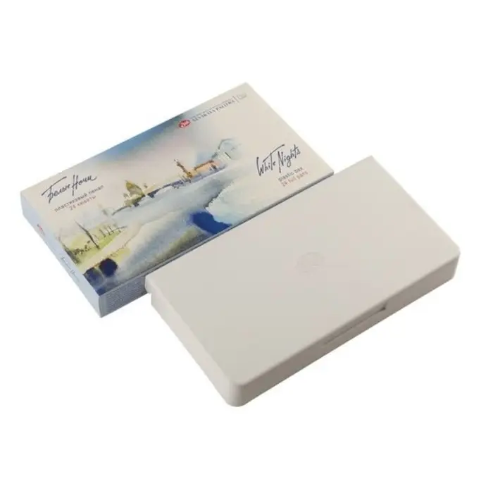 Акварель художественная в кюветах &laquo;ЗХК. Белые ночи&raquo;, 24 цвета &times; 2.5 мл, пластиковая палитра