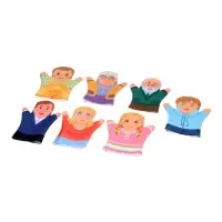 Домашний кукольный театр &laquo;Семья&raquo;, 7 кукол-перчаток