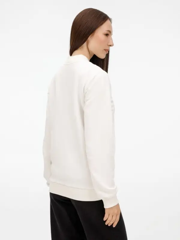 Бомбер унисекс Nuppu, молочно-белый, размер S