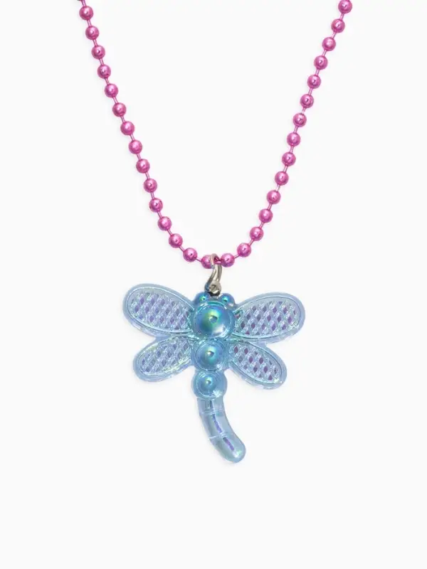 Набор детских украшений &laquo;Выбражулька. Стрекоза&raquo;, 2 предмета: кулон, пусеты, голубой