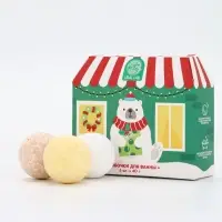 Бомбочки для ванны в домике «Медведь», набор 6 шт х 40 г, URAL LAB