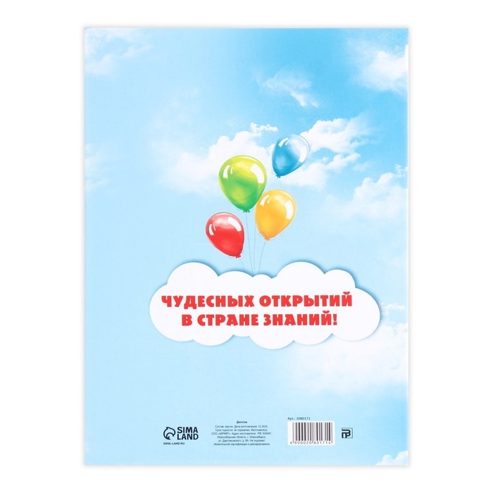 Диплом книжка на Выпускной «Выпускник детского сада», А5 Диплом книжка на Выпускной «Выпускник детского сада», А5