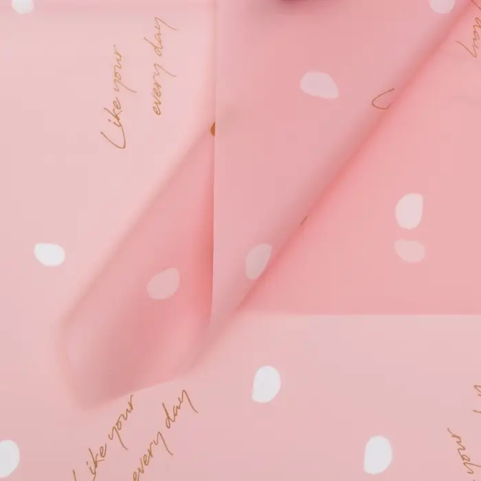 Пленка матовая для цветов, пудра, 57×57 см ±5% см Пленка матовая для цветов, пудра, 57×57 см ±5% см