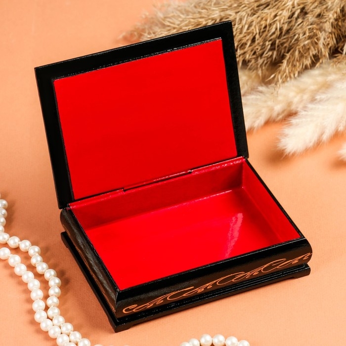 Шкатулка «Берег озера», 10×14 см, лаковая миниатюра Шкатулка «Берег озера», 10×14 см, лаковая миниатюра