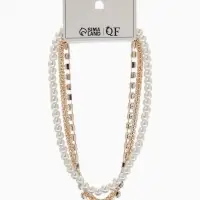 Чокеры &laquo;Стиль&raquo;, набор 3 шт. бусины №8, со стразами, тянется, 35 + удлинитель 5 см, белый в золоте