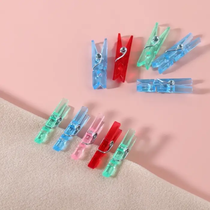 Прищепки для шитья, 2.5×0.5×0.3 см, 10 шт., разноцветные Прищепки для шитья, 2.5×0.5×0.3 см, 10 шт., разноцветные