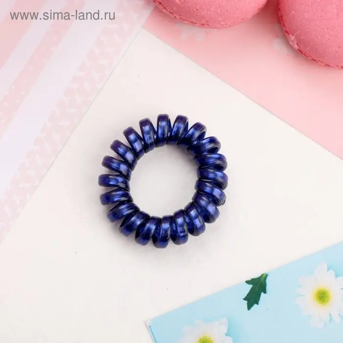 Резинка для волос  Резинка для волос "Пружинка" металлик, 3,5 см, микс