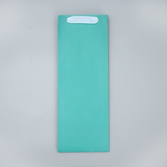 Пакет подарочный под бутылку, упаковка, «Тиффани», 13 x 35 x 10 см Пакет подарочный под бутылку, упаковка, «Тиффани», 13 x 35 x 10 см