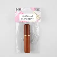 Игольница-туба, 8.5&times;1.7&times;1.7 см, коричневая