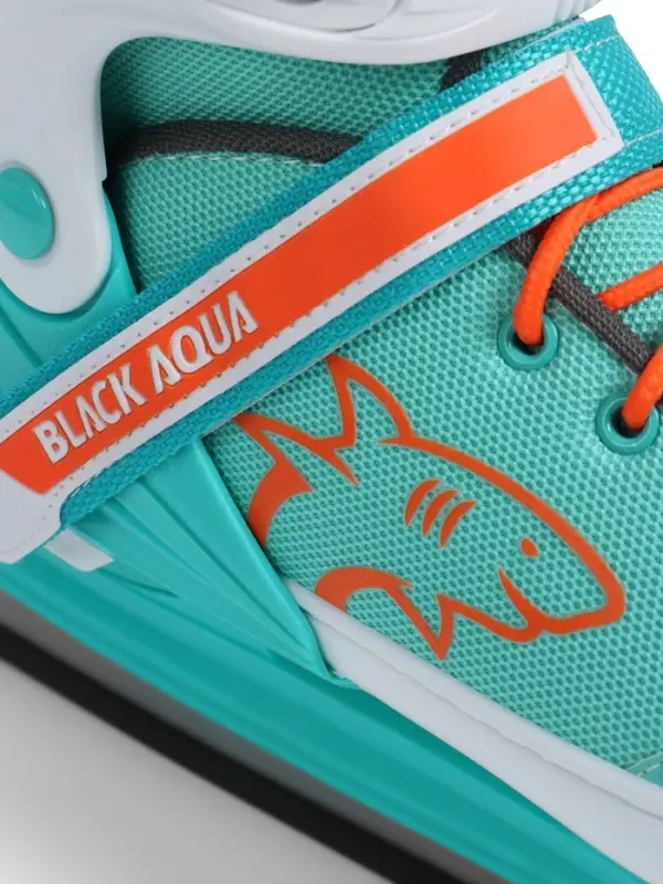 Коньки детские раздвижные BlackAqua, р. 31-34, для фитнеса, мятные, оранжевые Коньки детские раздвижные BlackAqua, р. 31-34, для фитнеса, мятные, оранжевые