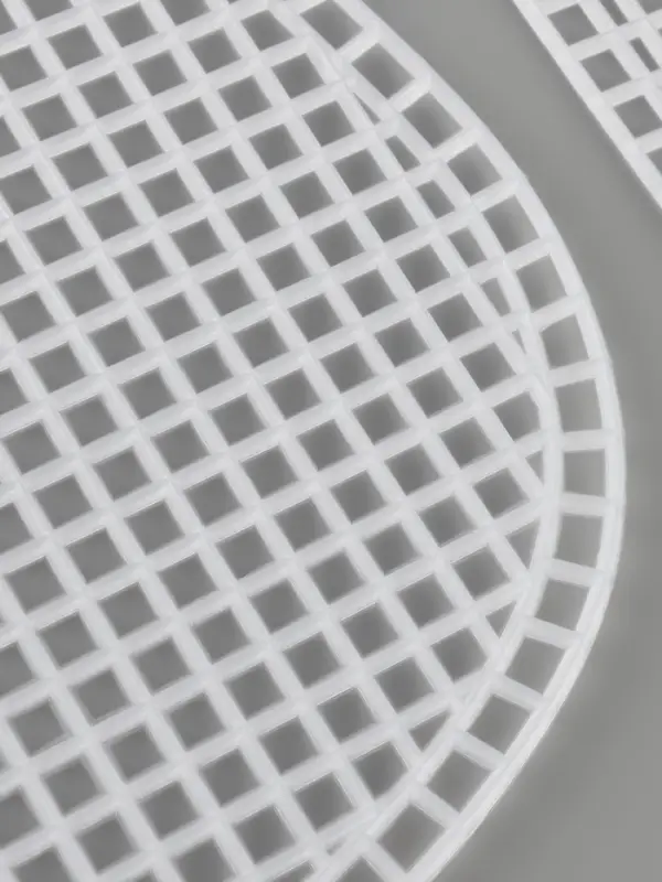 Канва-основа для вышивания сумки, пластиковая, 42&times;24 см, цвет белый