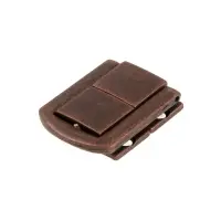 Замок-защелка на ящик ZM01, 3.2×2.5 см, цвет медь