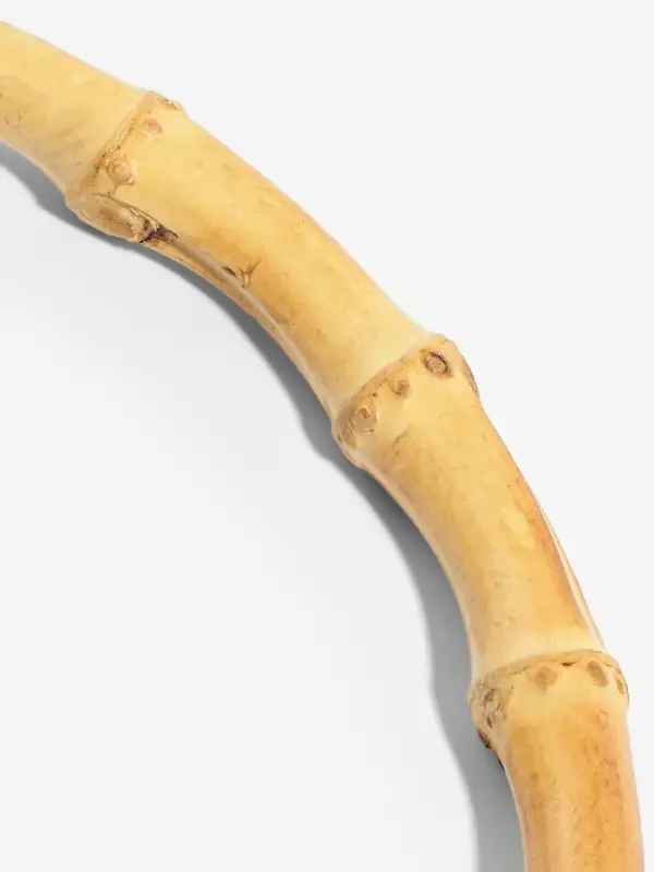 Ручка для сумки, бамбук, с цепочками и карабинами, 60 см, цвет золотой