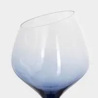 Бокал для вина Magistro &laquo;Иллюзия&raquo;, 540 мл, 10&times;24 см, стекло, прозрачный, синий