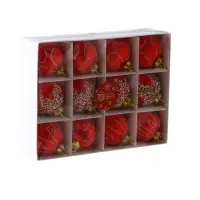 Ёлочные шары &laquo;Капризы зимы&raquo;, d=6 см, 12 шт., красные