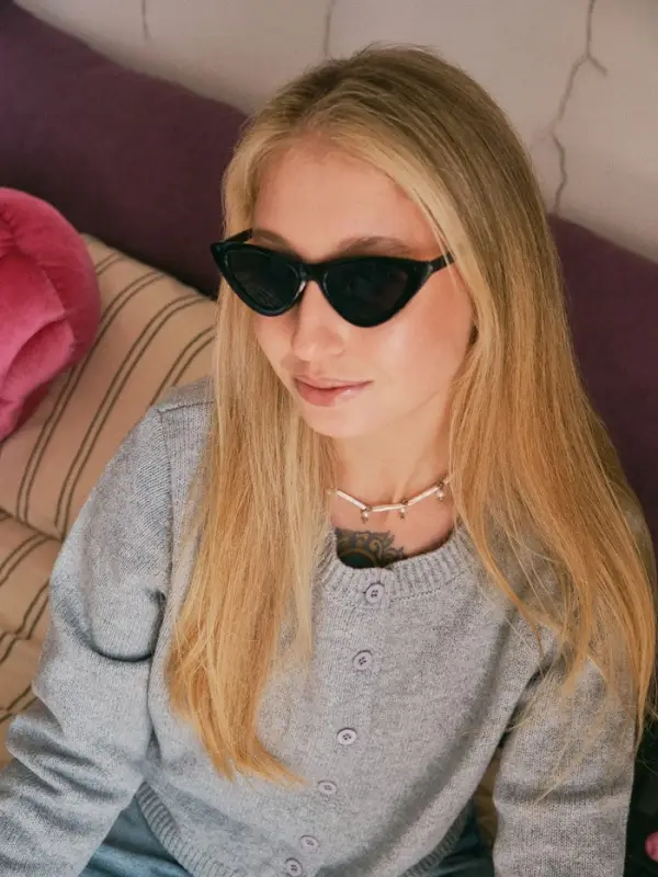 Очки солнцезащитные женские &laquo;OneSun. Кошачий глаз&raquo;, uv 400, линза 4&times;5 см, чёрный