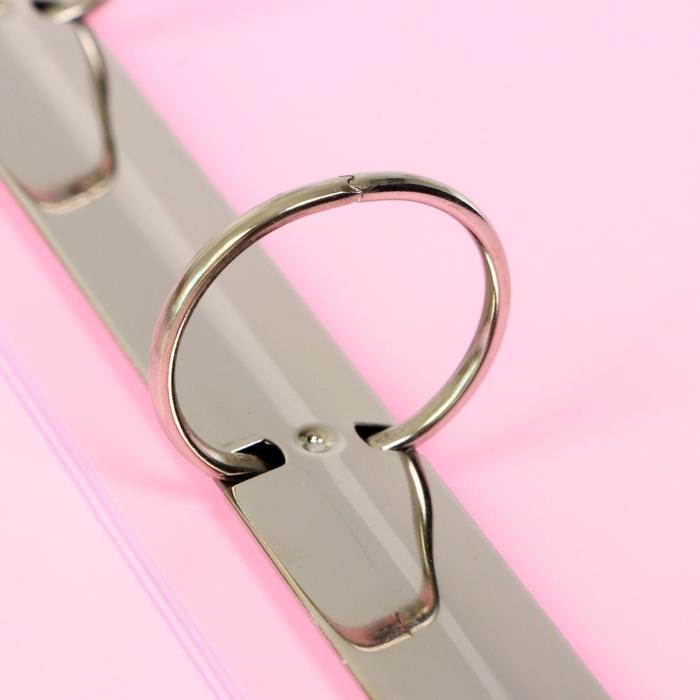 Папка на 4 кольцах А4, Calligrata, 40 мм, 500 мкм, розовая Папка на 4 кольцах А4, Calligrata, 40 мм, 500 мкм, розовая