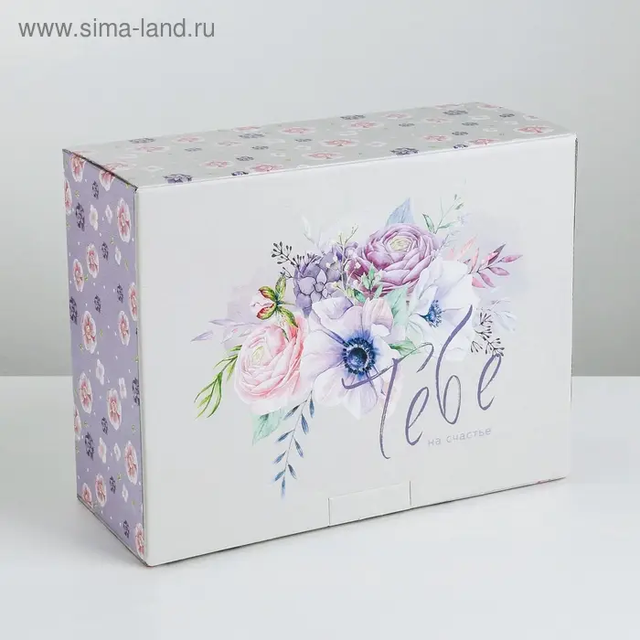 Коробка‒пенал, упаковка подарочная, «Тебе на счастье», 30 х 23 х 12 см Коробка‒пенал, упаковка подарочная, «Тебе на счастье», 30 х 23 х 12 см