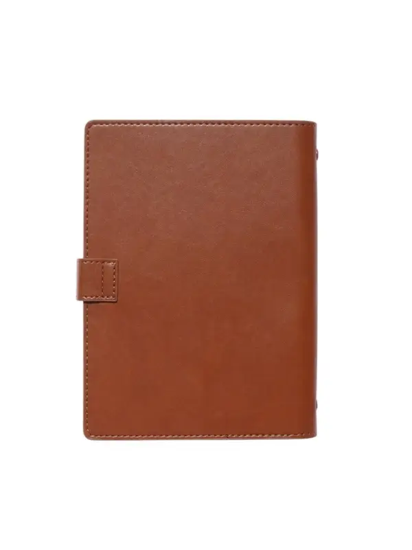 Органайзер на кольцах, C6, с хлястиком, 80л, линия, к/зам, Коричневый Органайзер на кольцах, C6, с хлястиком, 80л, линия, к/зам, Коричневый