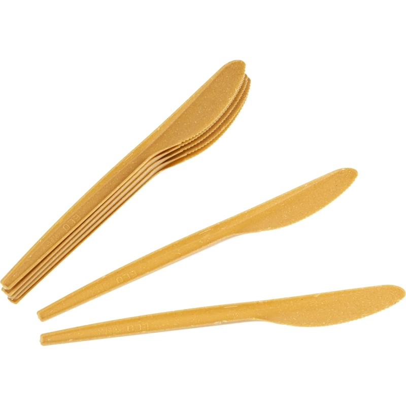 Нож одноразовый 168мм,золотисто-охрист.до коричн.;древесн.волокно,50шт/уп