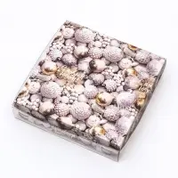 Коробка для печенья, «Новогодние игрушки», 12×12×3, Новый год