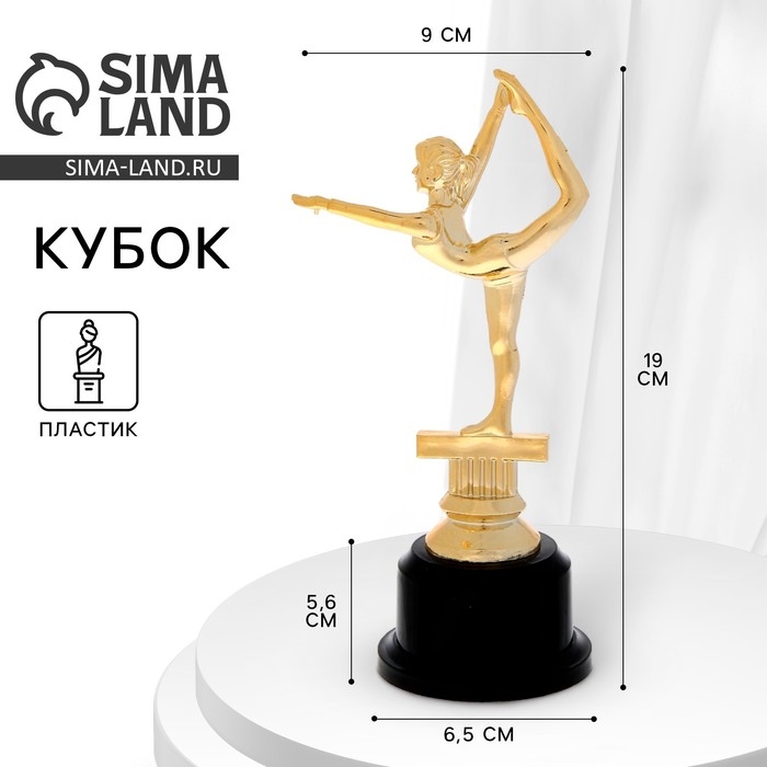 Наградная фигура «Гимнастика», подставка пластик черная, 19 х 9 х 6,5 см. Наградная фигура «Гимнастика», подставка пластик черная, 19 х 9 х 6,5 см.