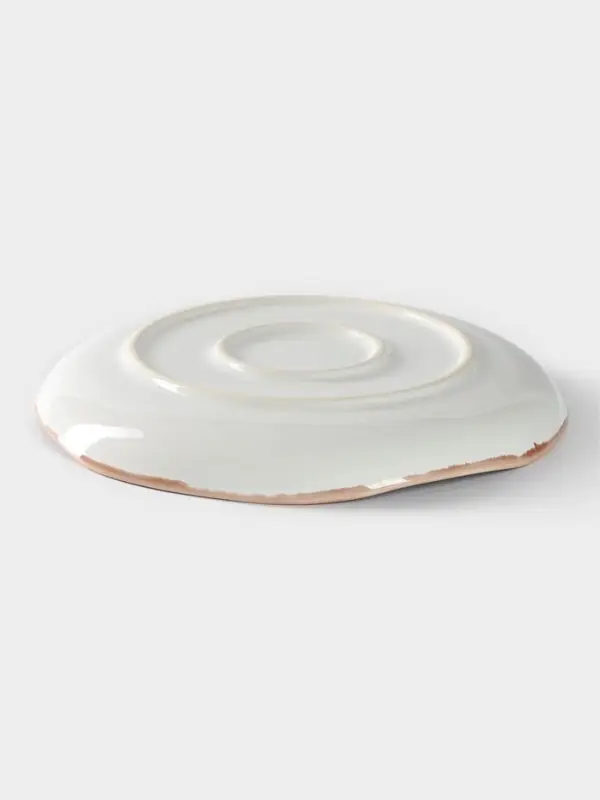 Тарелка Хорекс Punto bianca, d=26.5 см, фарфор, белая