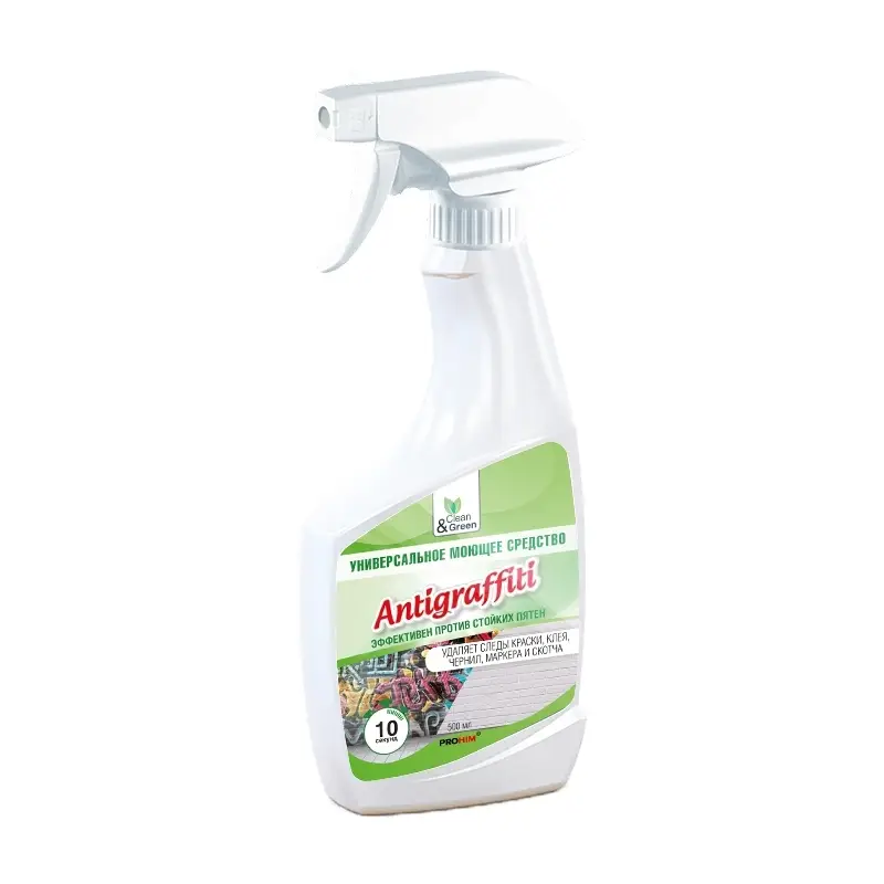 Средство для удаления пятен "Antigraffiti" (нейтральное, триггер) 500 мл. Clean&Green CG8082