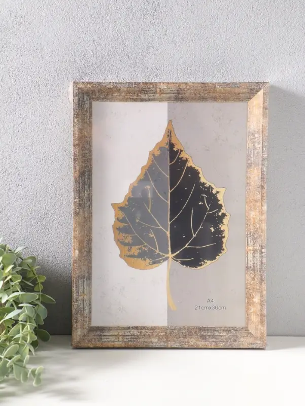 Фоторамка пластик формат А4 см "Прованс" бежево-коричневый 33,7х24,8х3 см