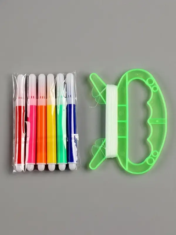 Воздушный змей - раскраска Funny toys &laquo;Зверятки&raquo;, 80 см, 6 фломастеров