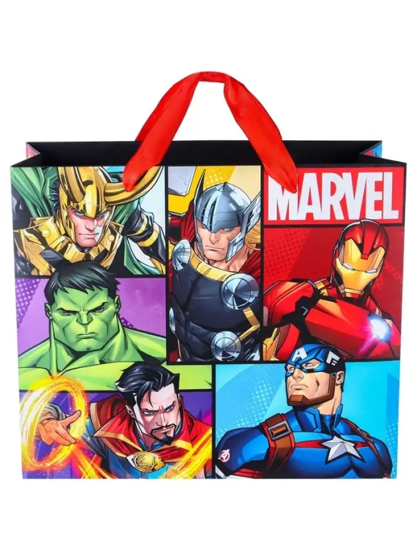 Пакет подарочный &laquo;Железный человек&raquo;, 23&times;27&times;11.5 см, упаковка, Мстители