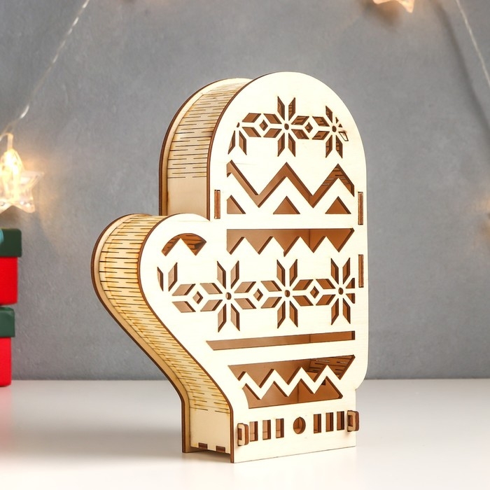 Шкатулка  Шкатулка "Варежка" 21х16х5 см