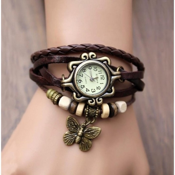 Часы наручные кварцевые женские Часы наручные кварцевые женские "Бабочка"