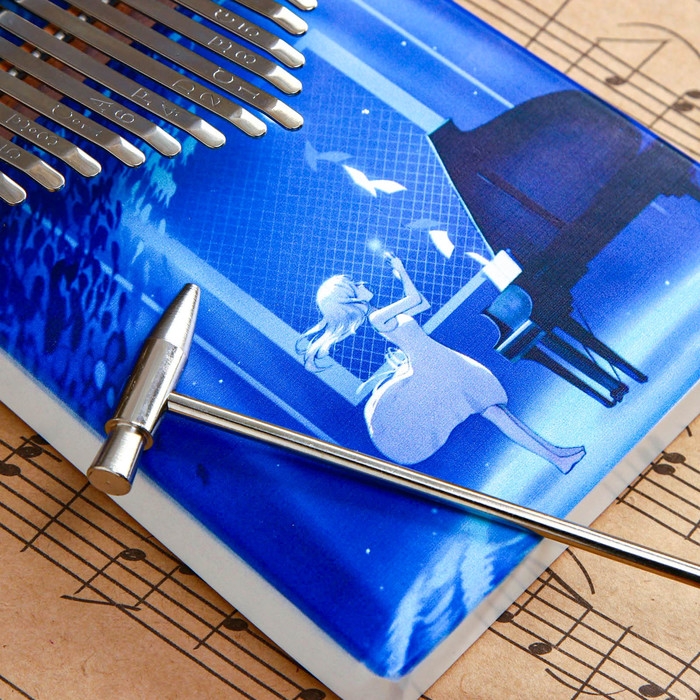 Музыкальный инструмент Калимба Музыкальный инструмент Калимба "Девочка с пианино", 17 нот