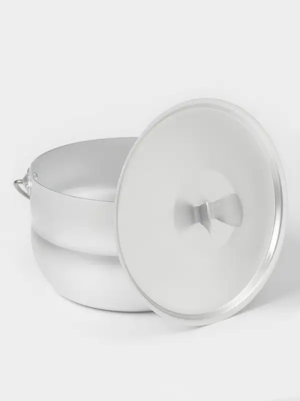 Котелок туристический, 2.5 л, с крышкой, штампованный алюминий