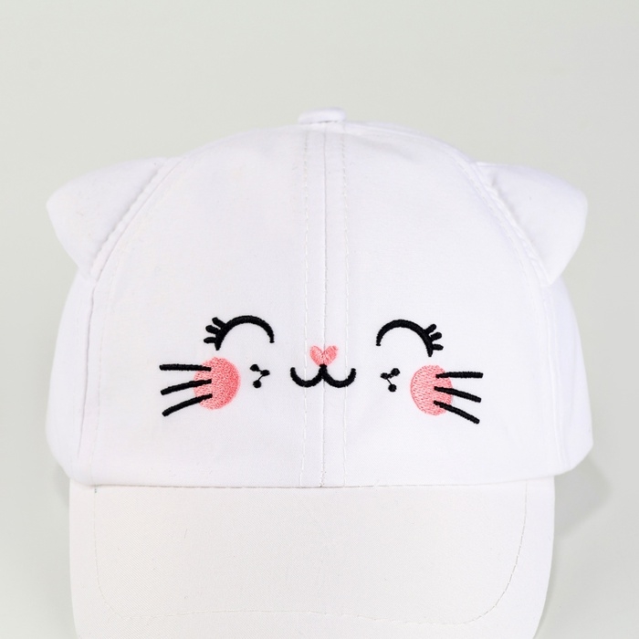 Кепка детская для девочки с ушками «Кошечка», р-р. 48-50 Кепка детская для девочки с ушками «Кошечка», р-р. 48-50