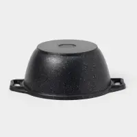 Кастрюля KUKMARA &laquo;Мраморная&raquo;, 2 л, d=22 см, h=15.5 см, стеклянная крышка, антипригарное покрытие, литой алюминий, серый